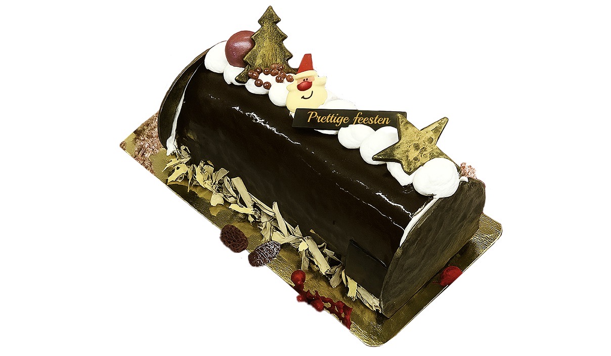 Kerstbûche ganache GV- 4 pers