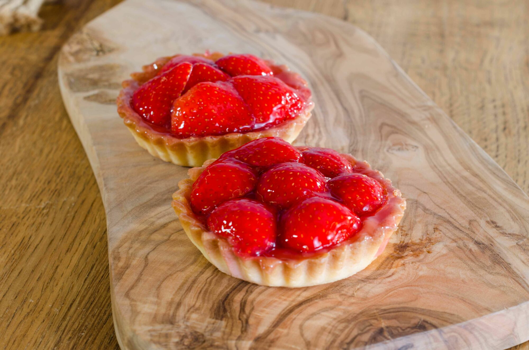 glutenvrij lactosevrij melkvrij aardbeientartelet