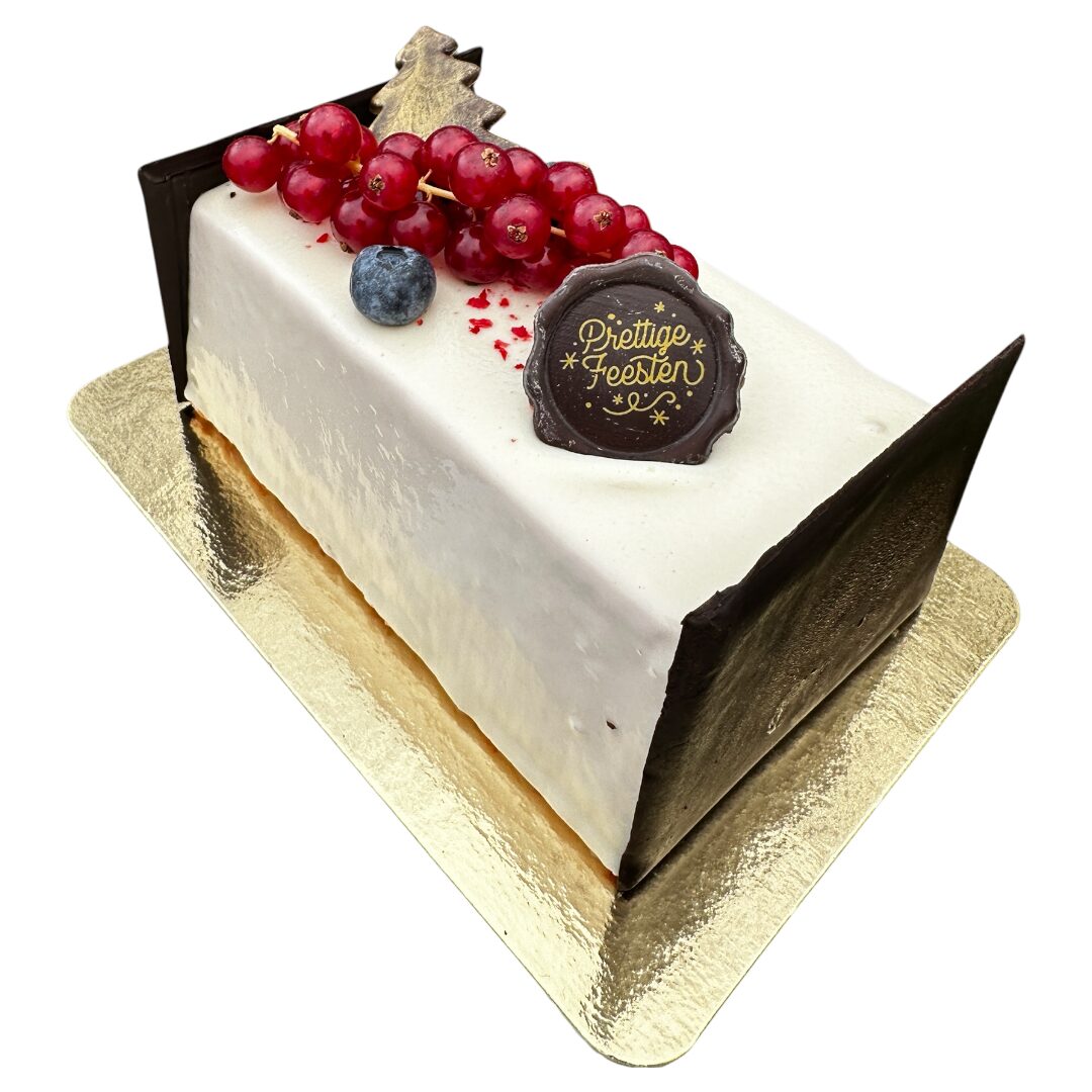 Bûche taart bavarois framboos/mango GV/MV – 4pers