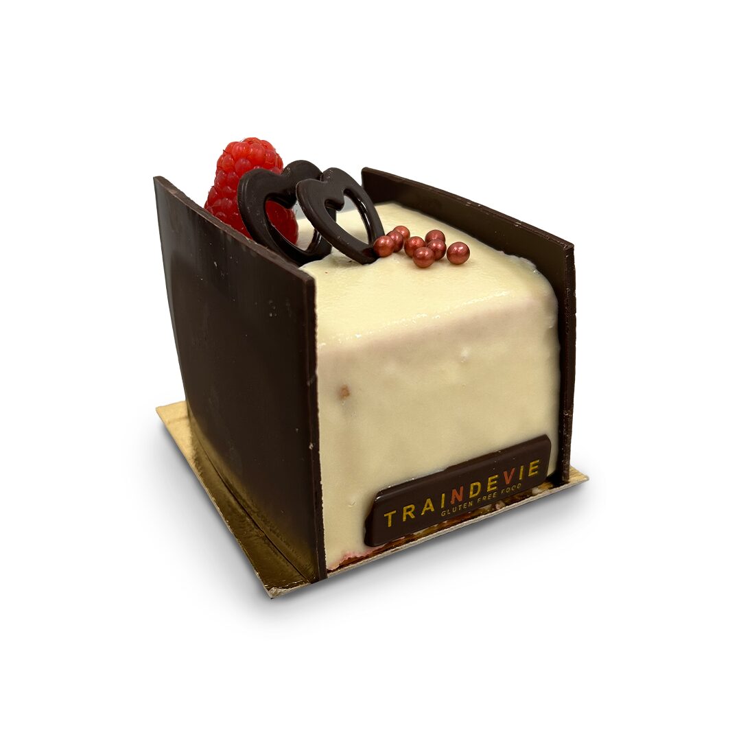 Taart bavarois framboos/mango GV/MV – 2pers